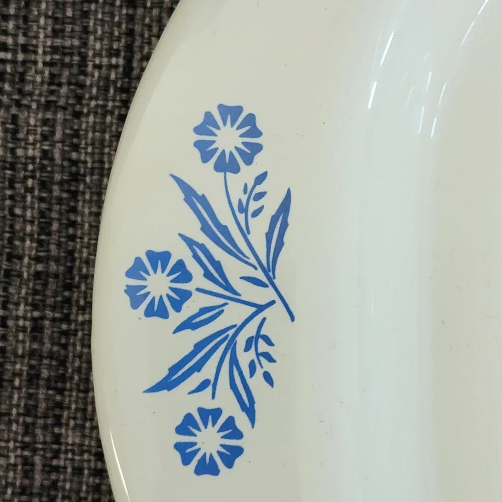 Vintage Corning Ware Blue Cornflower P-19 Meat Platter 16 Inch Oval Tree Well